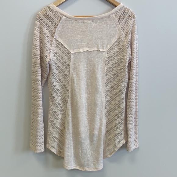 Knitted long sleeve cream top - Picture 5 of 5